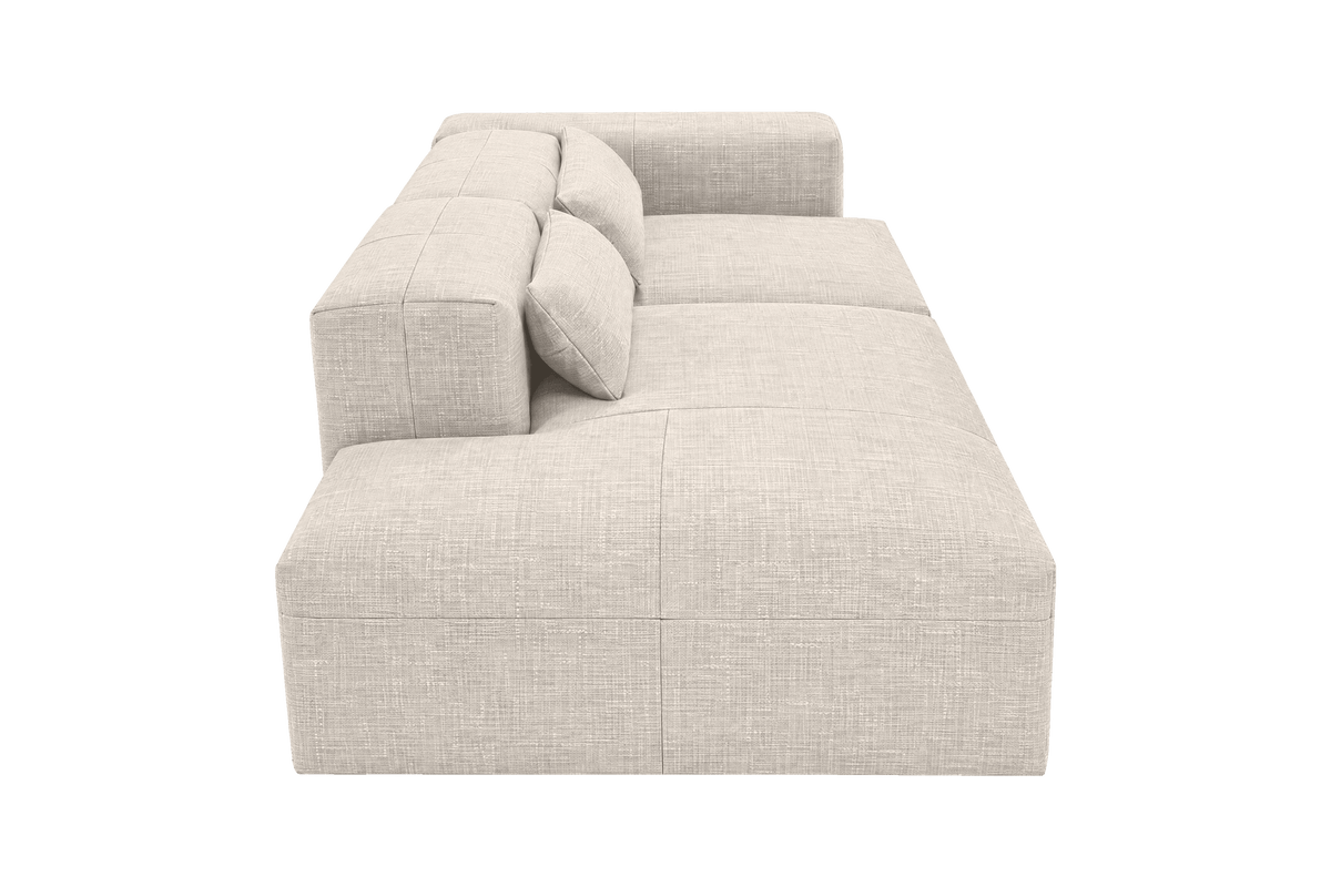 Jasmine Left Chaise Sofa in Mosquito Cracker