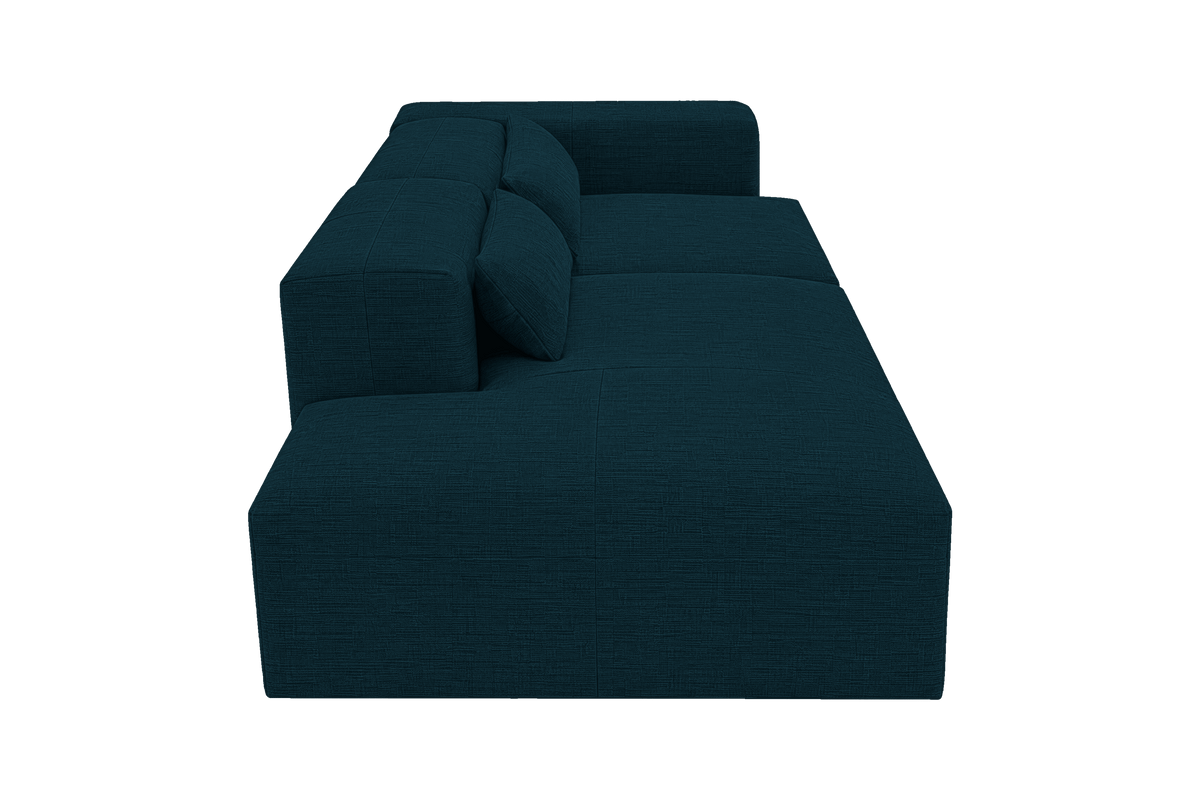 Jasmine Left Chaise Sofa in Roni Deep Lake