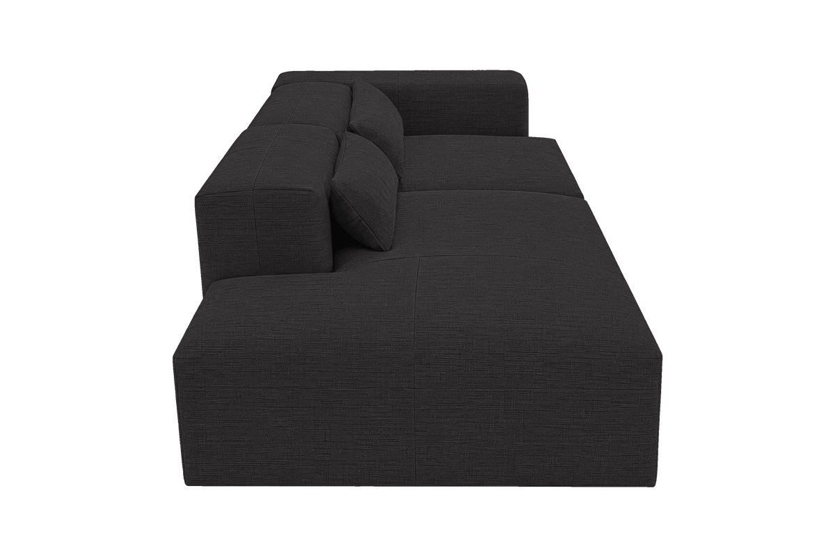 Jasmine Left Chaise Sofa in Roni Ember