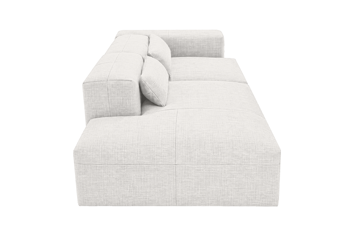 Jasmine Left Chaise Sofa in Mosquito Foam