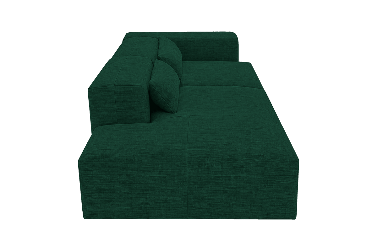 Jasmine Left Chaise Sofa in Roni Frog