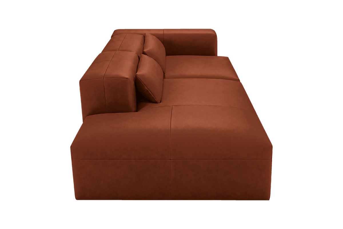 Jasmine Left Chaise Sofa in Momo Grower