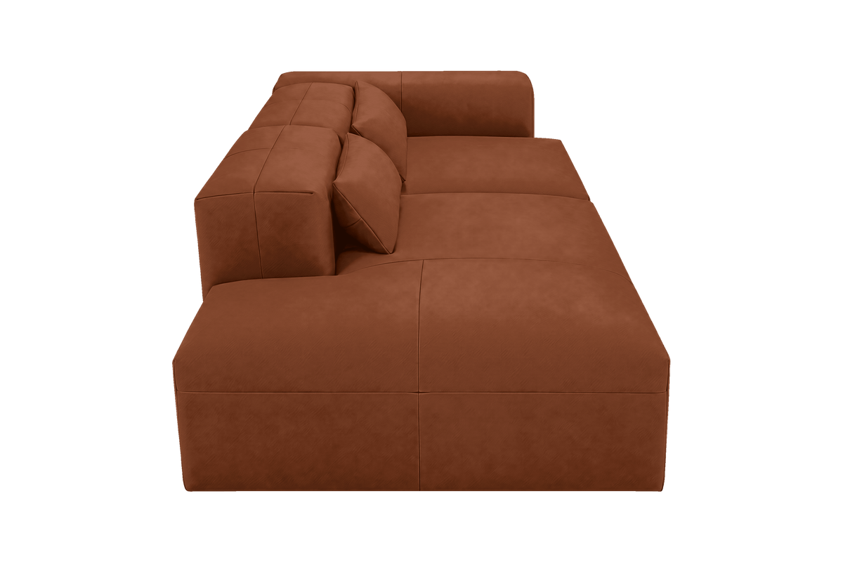 Jasmine Left Chaise Sofa in Dante Hazel