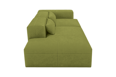 Jasmine Left Chaise Sofa in Fresco Key Lime