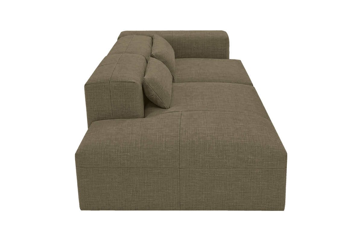 Jasmine Left Chaise Sofa in Mosquito Malibu