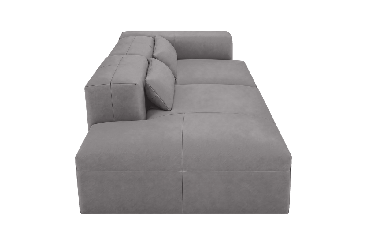 Jasmine Left Chaise Sofa in Dante Meteor