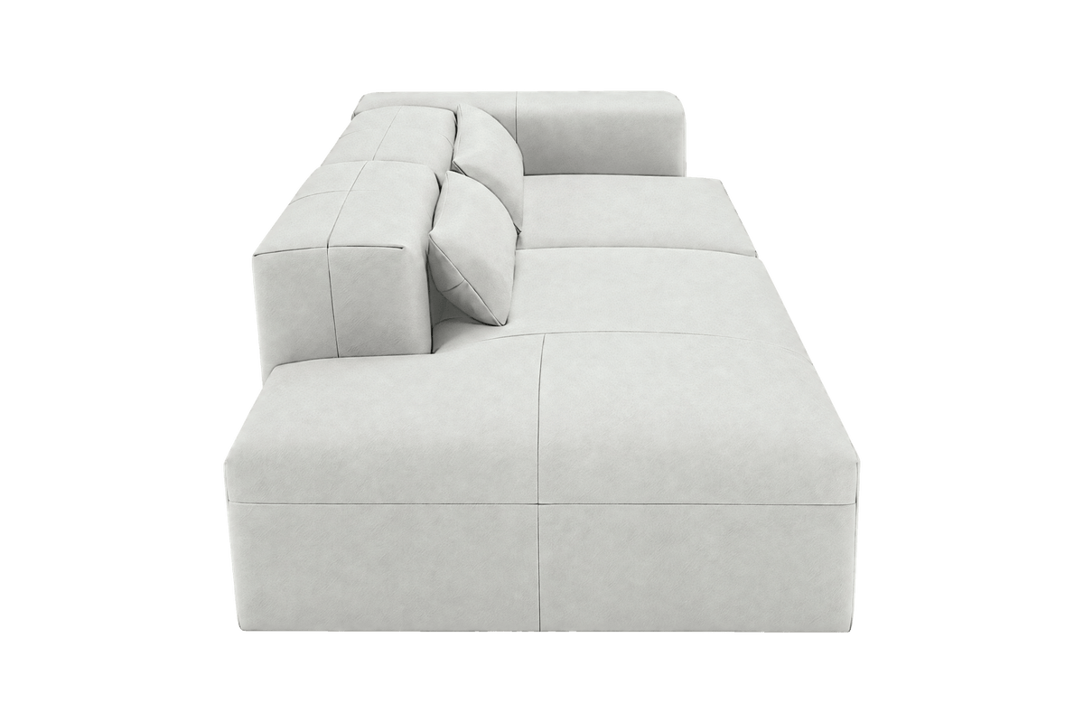 Jasmine Left Chaise Sofa in Felix Milky