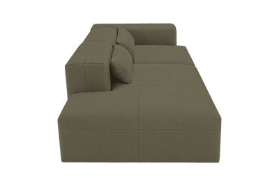 Jasmine Left Chaise Sofa in Felix Olive