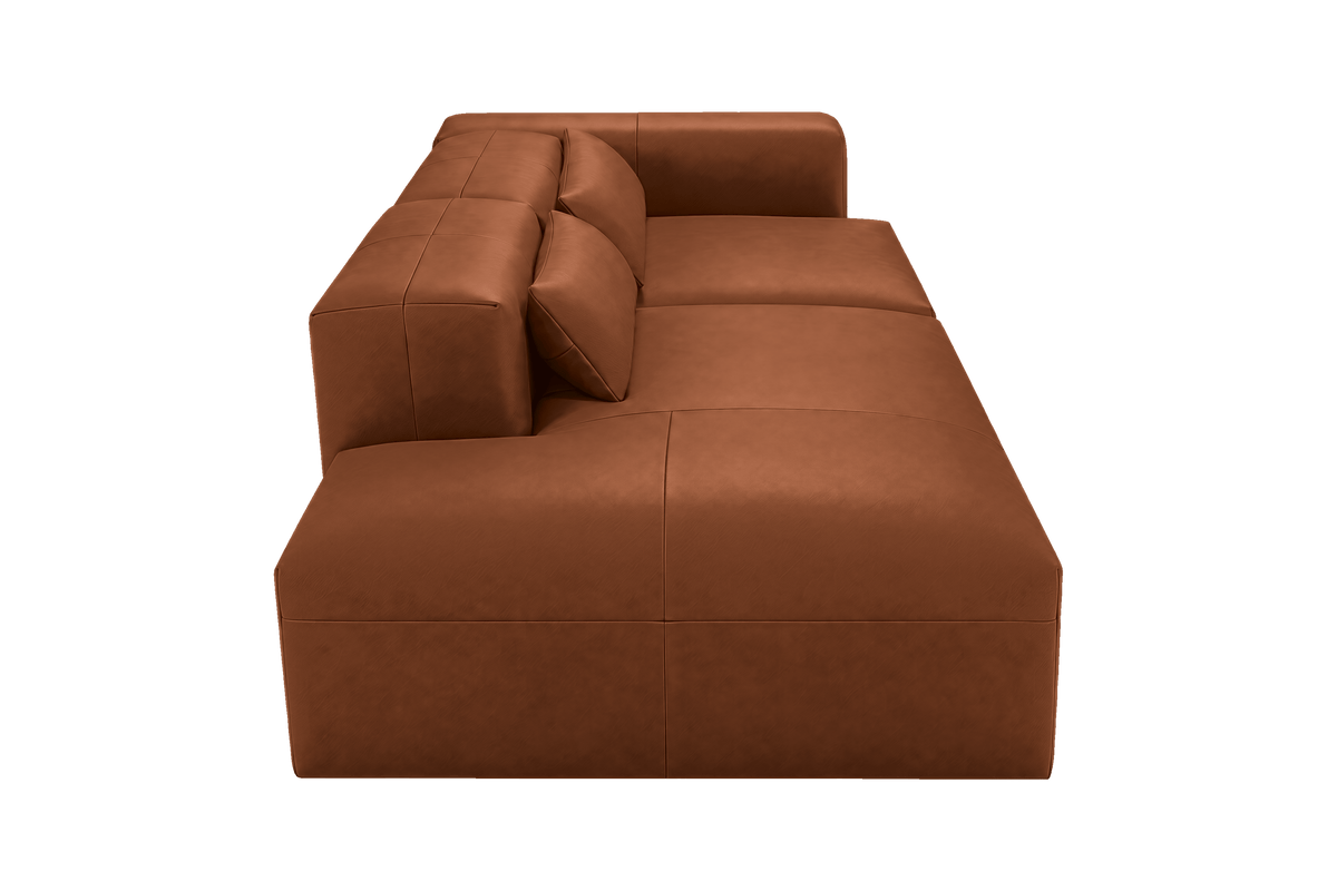 Jasmine Left Chaise Sofa in Momo Porto