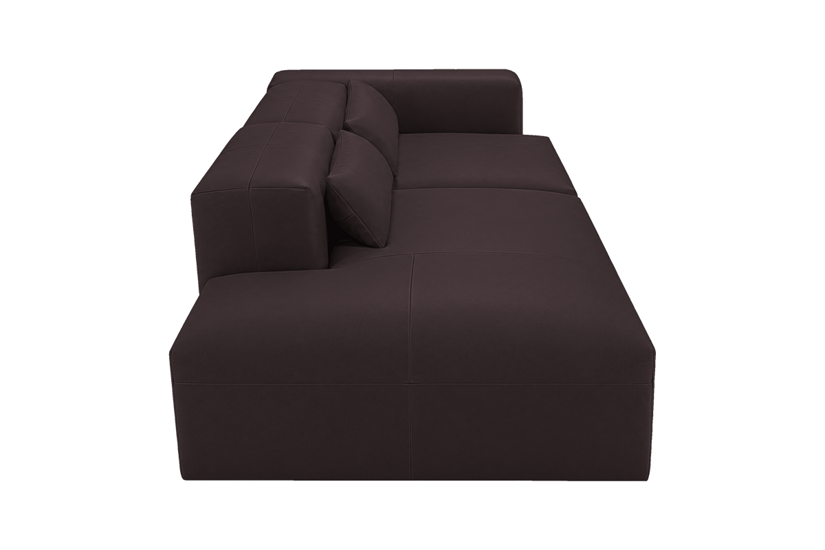 Jasmine Left Chaise Sofa in Momo Rollie