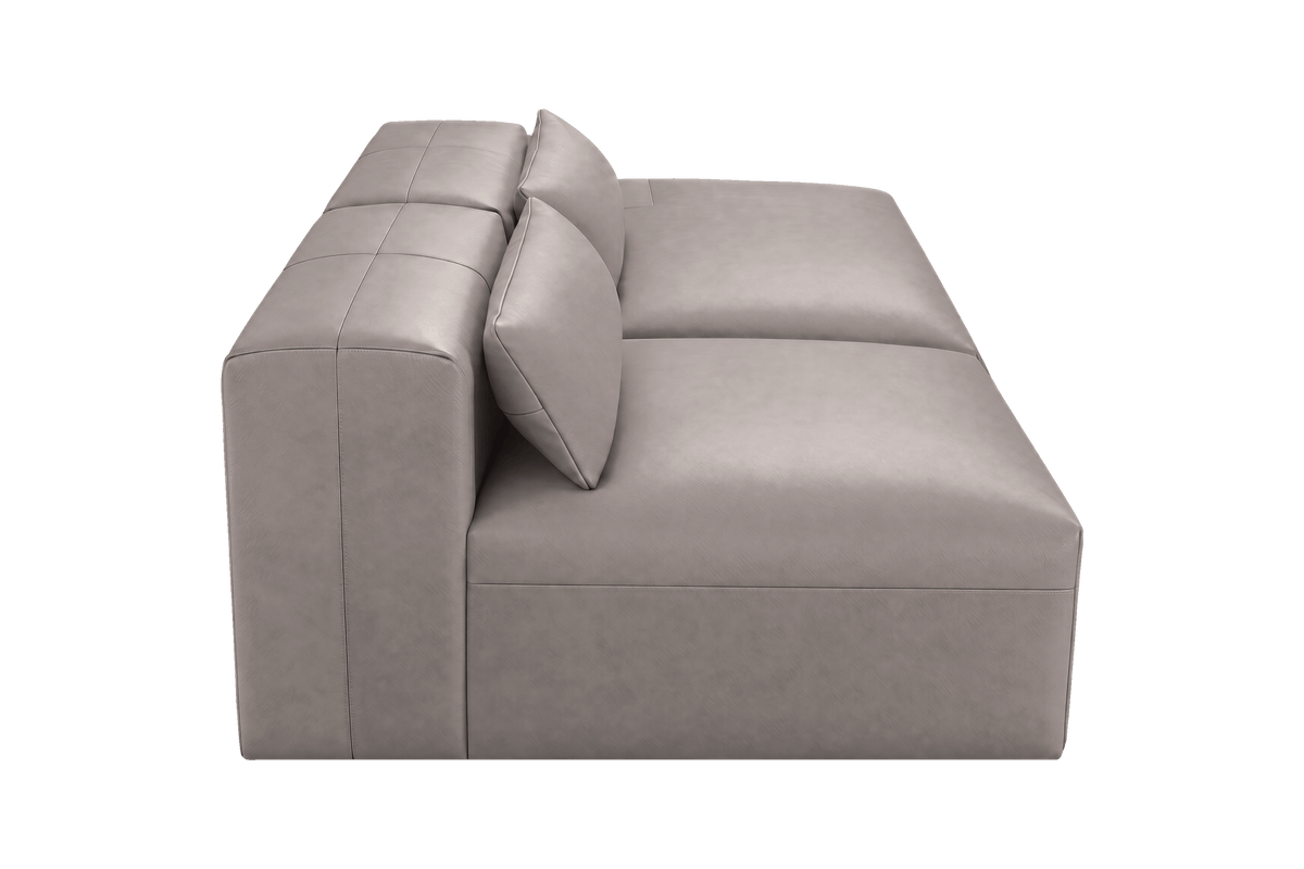 Jasmine Right Chaise Open Sofa in Momo Ash
