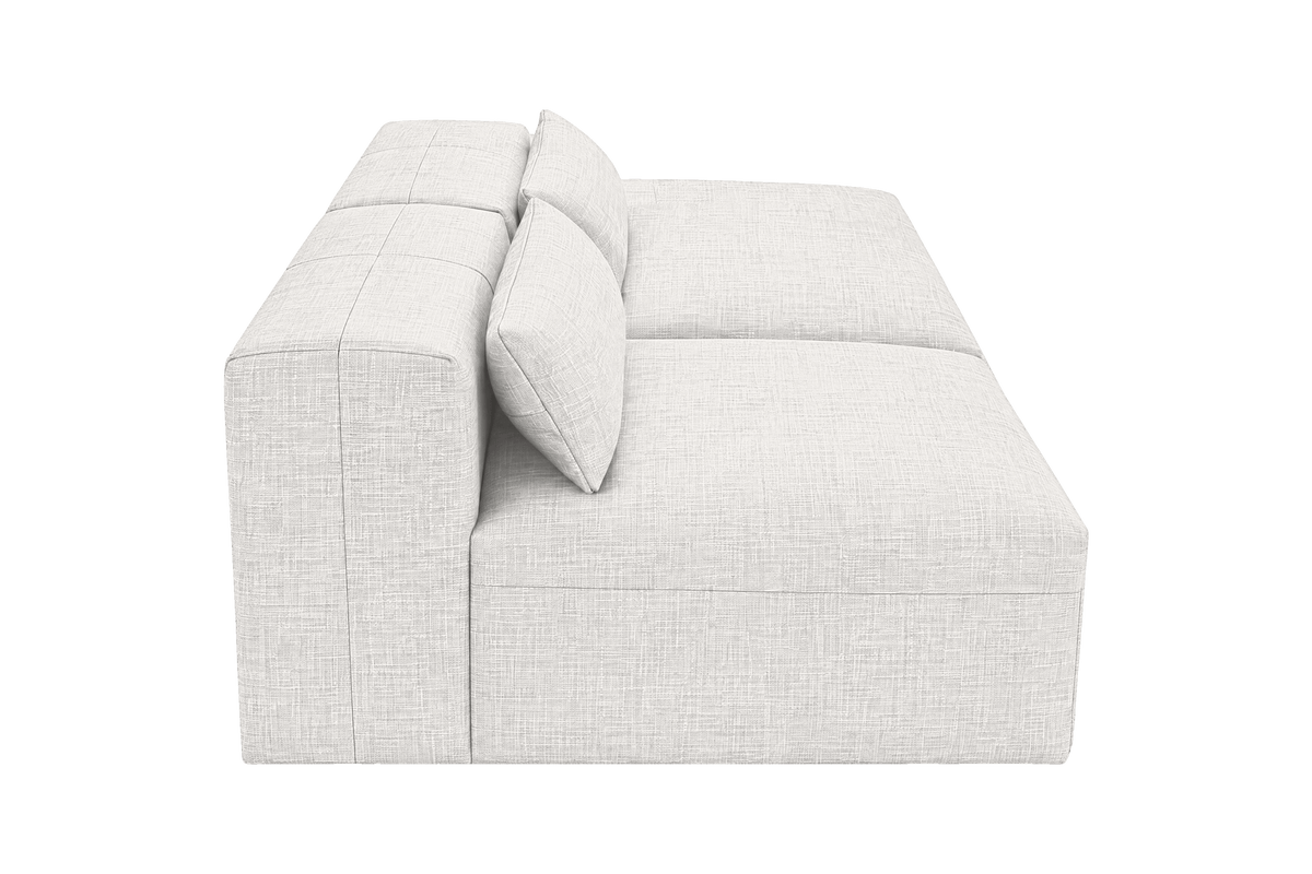 Jasmine Right Chaise Open Sofa in Mosquito Foam