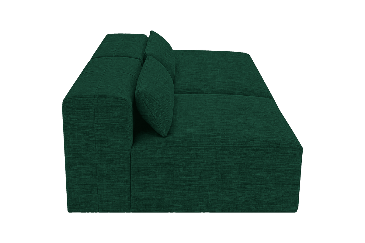 Jasmine Right Chaise Open Sofa in Roni Frog