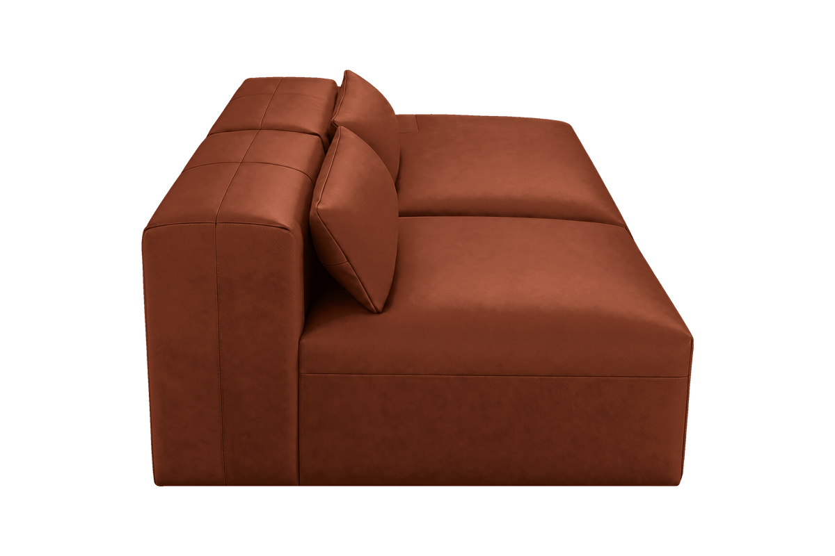Jasmine Right Chaise Open Sofa in Momo Grower