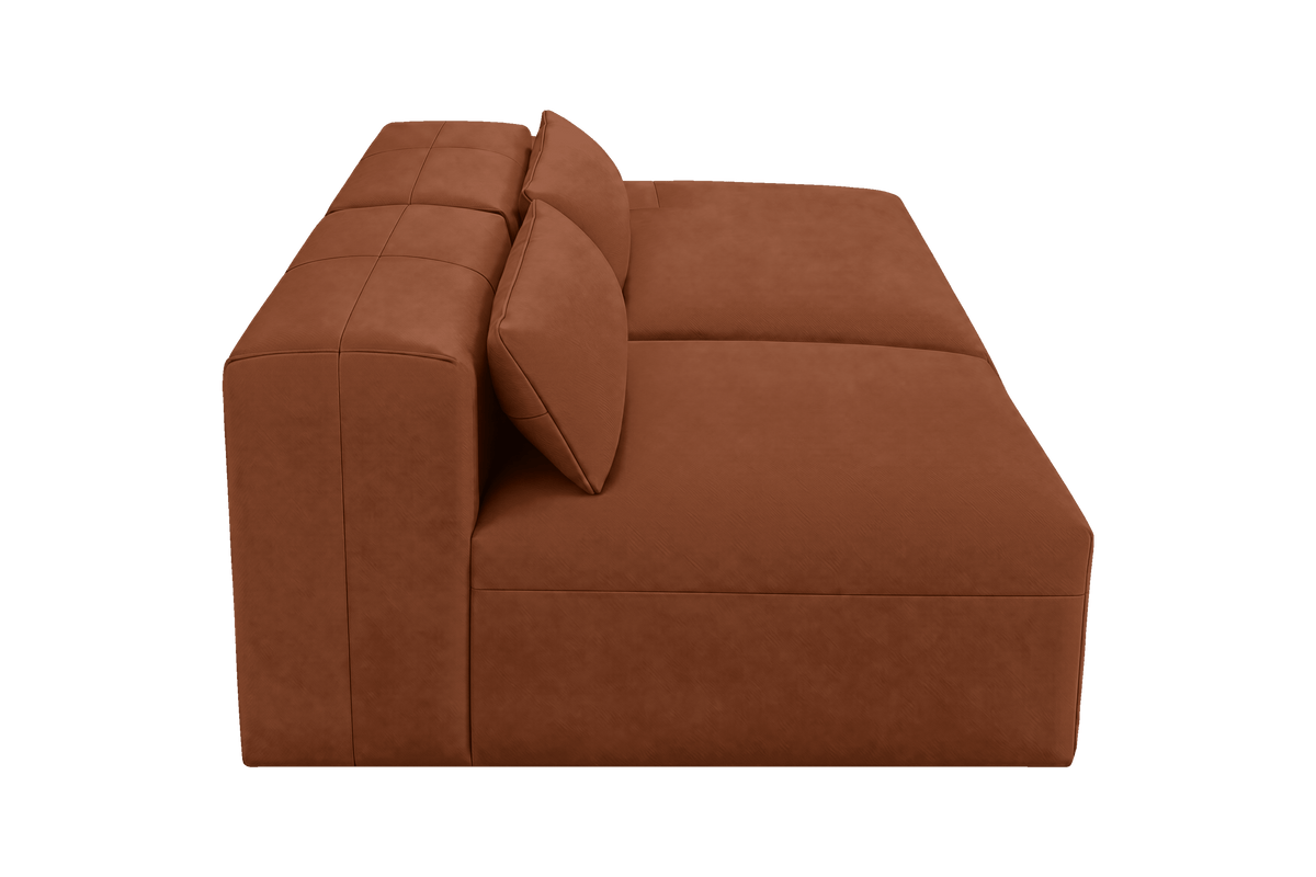 Jasmine Right Chaise Open Sofa in Dante Hazel