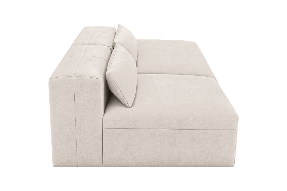 Jasmine Right Chaise Open Sofa in Fresco Milky
