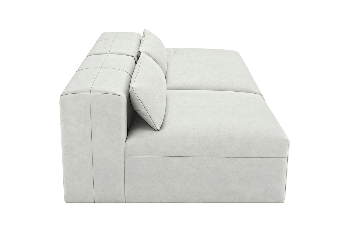 Jasmine Right Chaise Open Sofa in Felix Milky