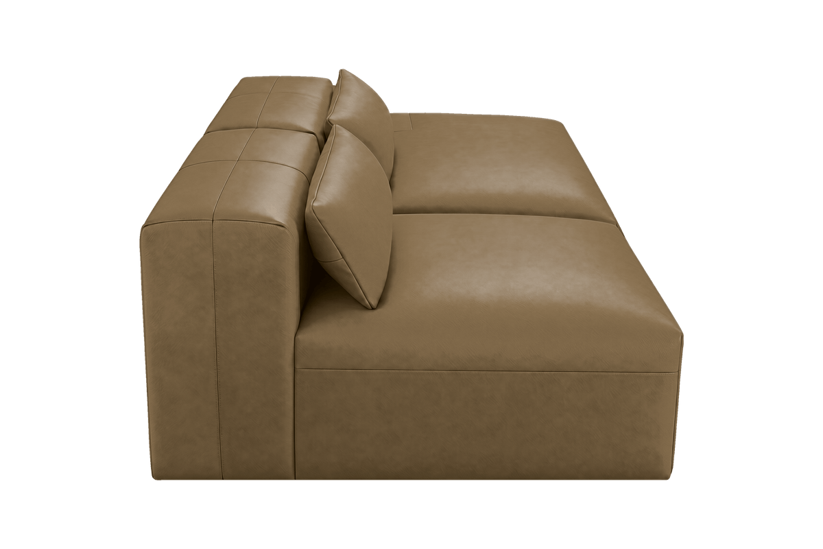 Jasmine Right Chaise Open Sofa in Momo Olivia