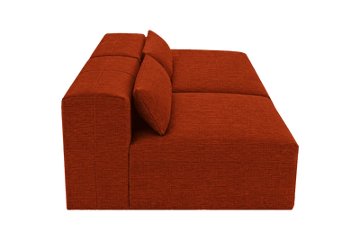 Jasmine Right Chaise Open Sofa in Roni Poppy
