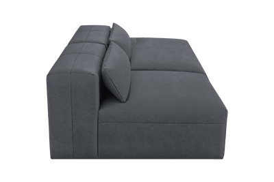 Jasmine Right Chaise Open Sofa in Dante Shark