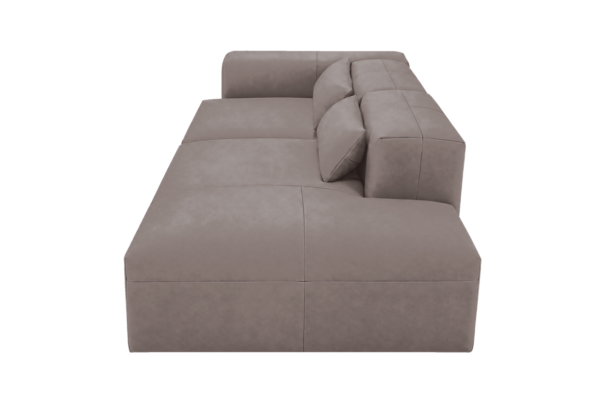 Jasmine Right Chaise Sofa in Dante Cos