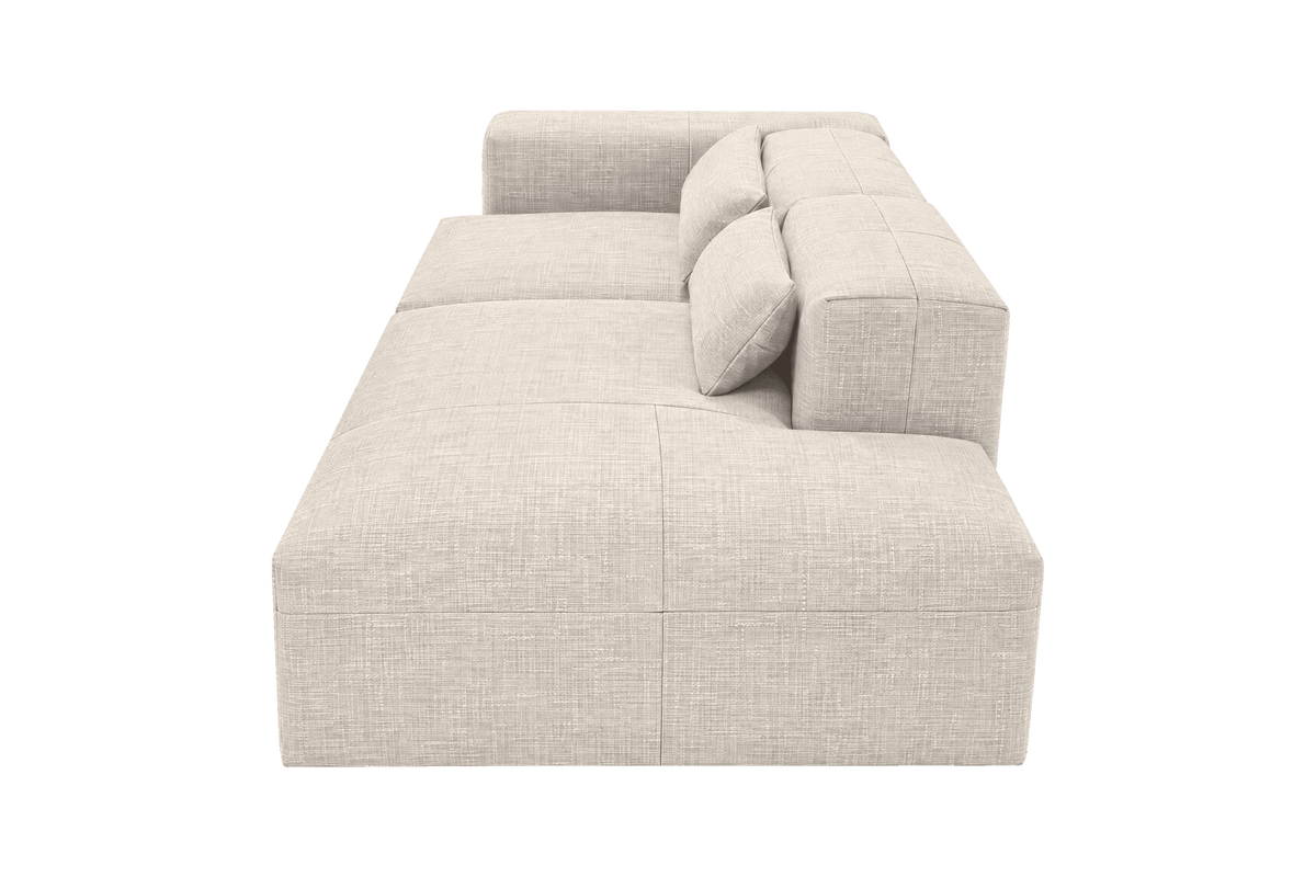 Jasmine Right Chaise Sofa in Mosquito Cracker