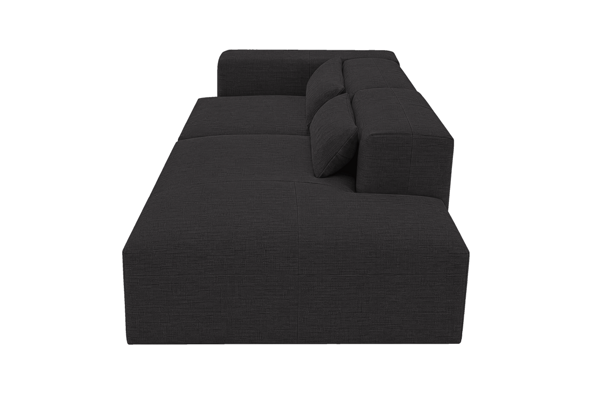 Jasmine Right Chaise Sofa in Roni Ember