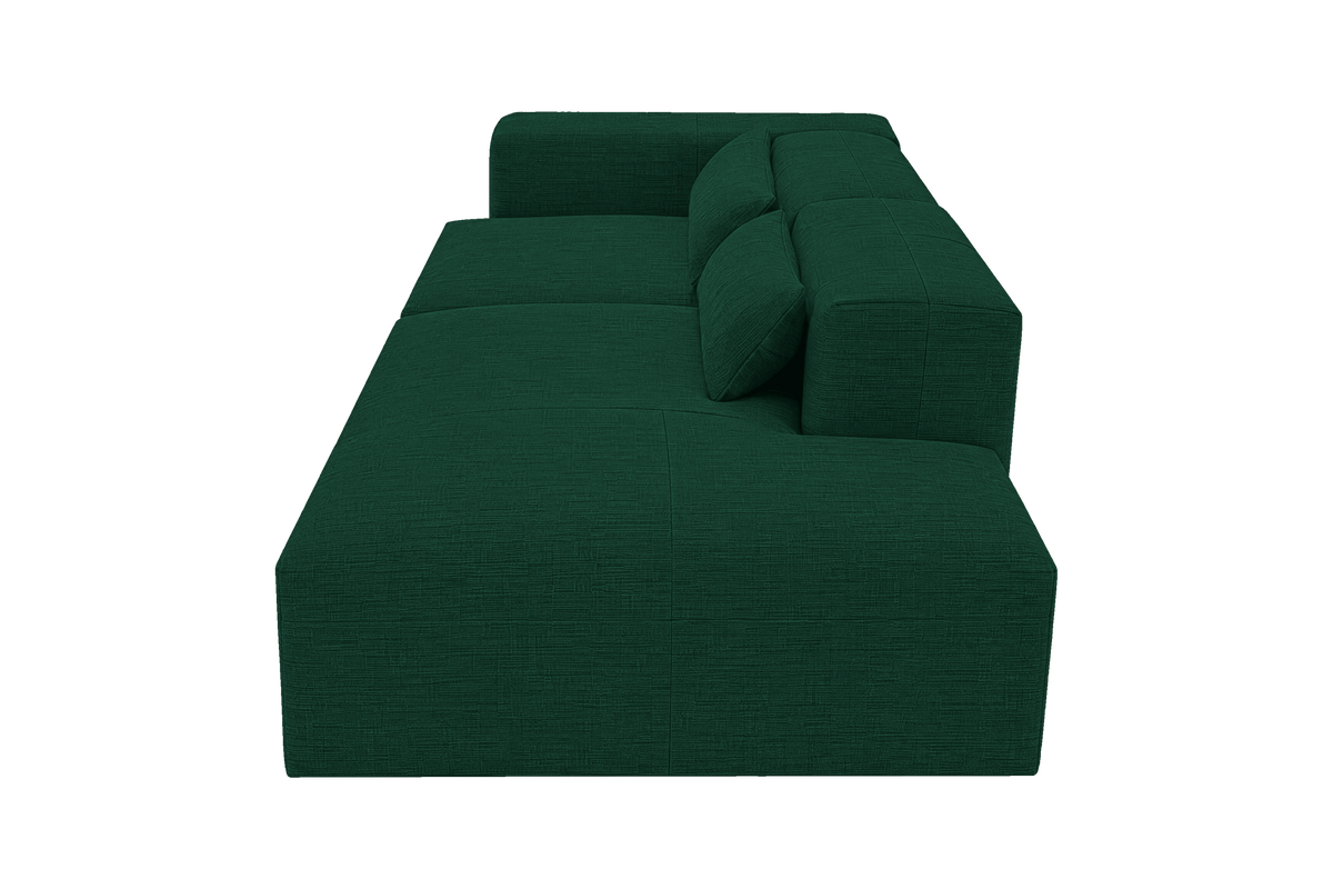 Jasmine Right Chaise Sofa in Roni Frog