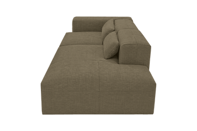 Jasmine Right Chaise Sofa in Mosquito Malibu