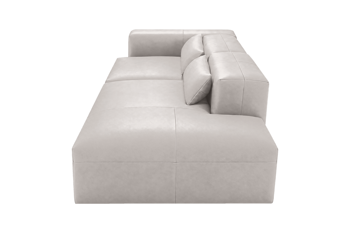 Jasmine Right Chaise Sofa in Momo Milky