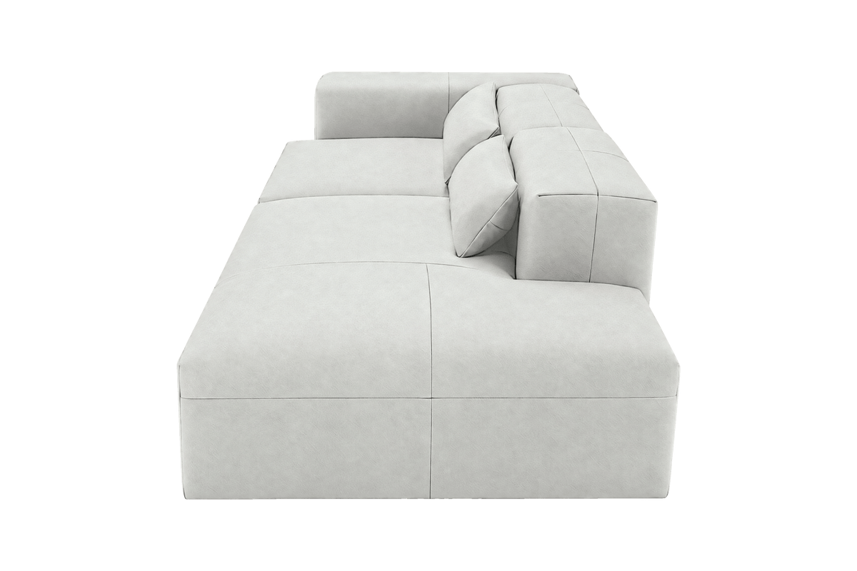 Jasmine Right Chaise Sofa in Felix Milky