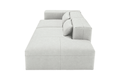 Jasmine Right Chaise Sofa in Felix Milky