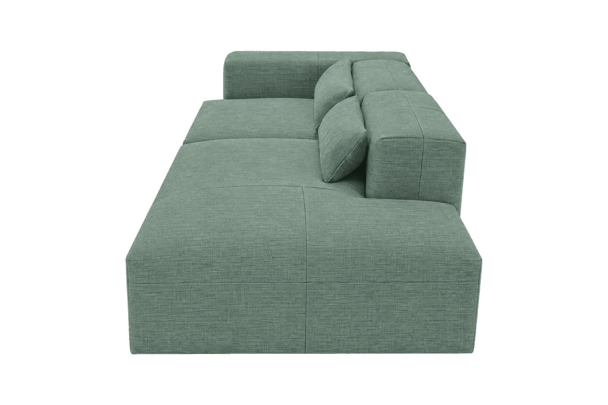 Jasmine Right Chaise Sofa in Roni Nane