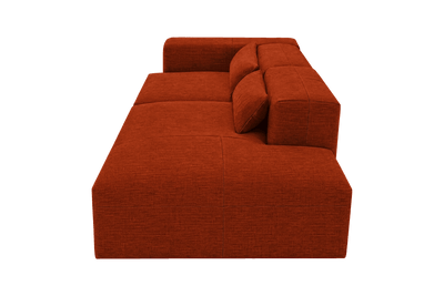 Jasmine Right Chaise Sofa in Roni Poppy