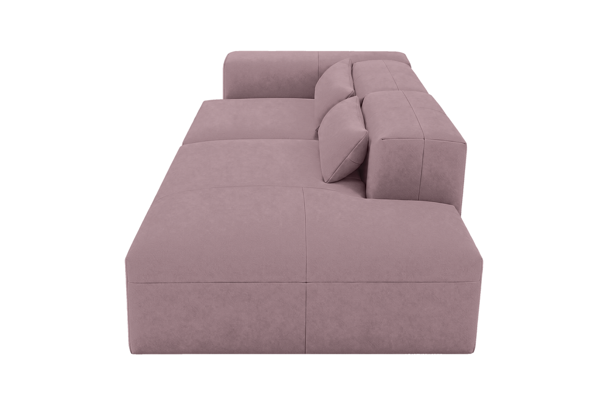 Jasmine Right Chaise Sofa in Fresco Saint-Tropez