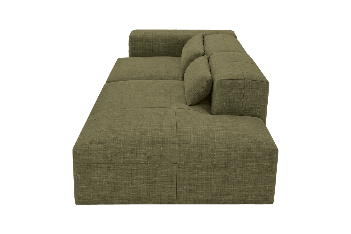 Jasmine Right Chaise Sofa in Mosquito Sycamore