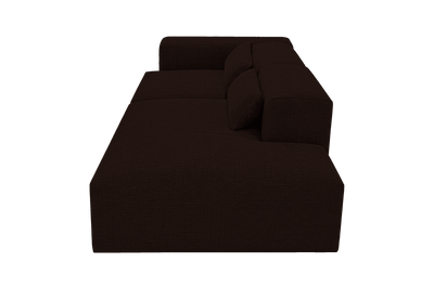 Jasmine Right Chaise Sofa in Mosquito Terra