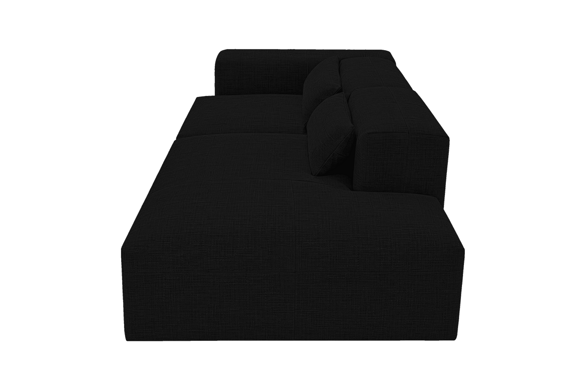 Jasmine Right Chaise Sofa in Mosquito Yves