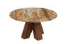 Tipi Honey Marble Round Martini Table