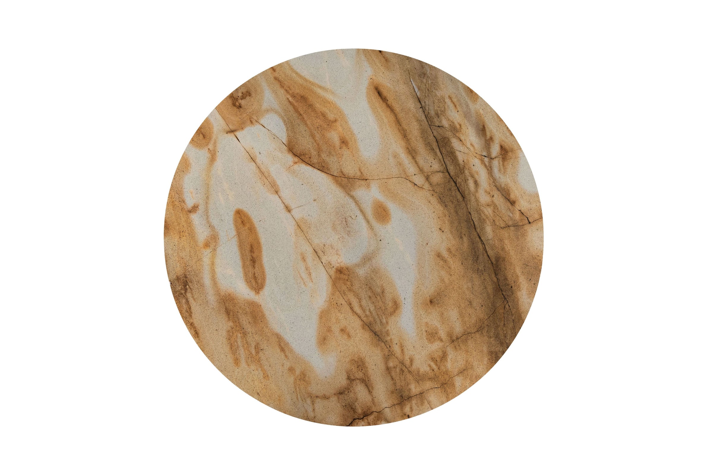 Tipi Honey Marble Round Martini Table