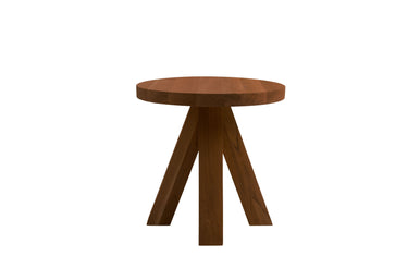 Tipi Char Oak Round Martini Table