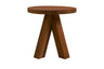 Tipi Char Oak Round Martini Table