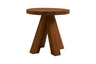 Tipi Char Oak Round Martini Table