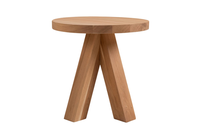 Tipi Natural Oak Round Martini Table