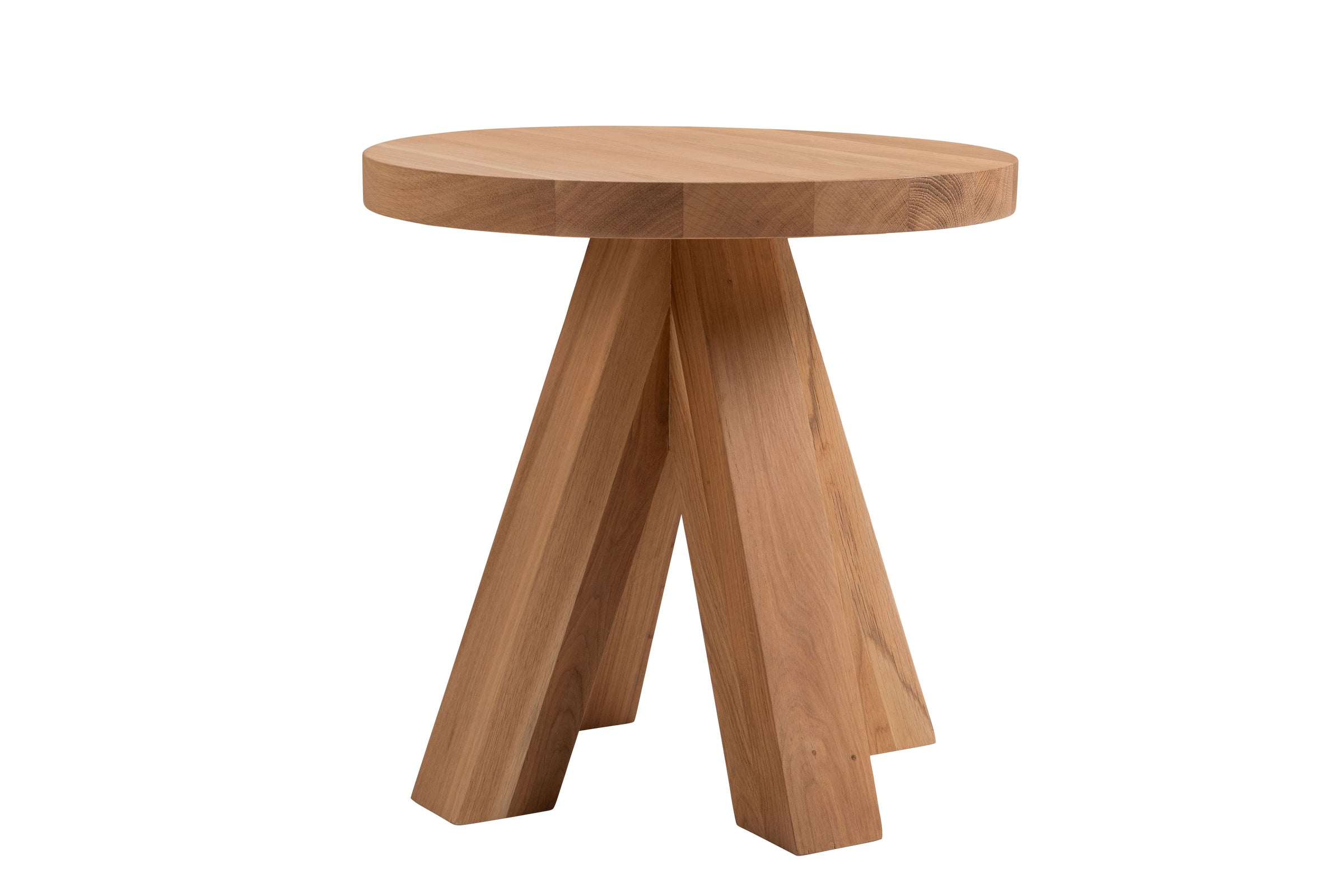 Tipi Natural Oak Round Martini Table