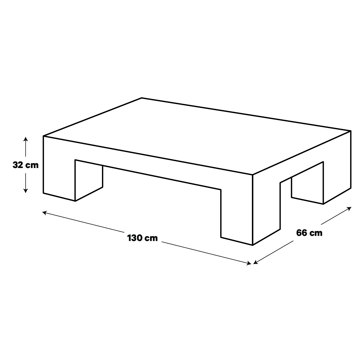 Product dimensions diagram