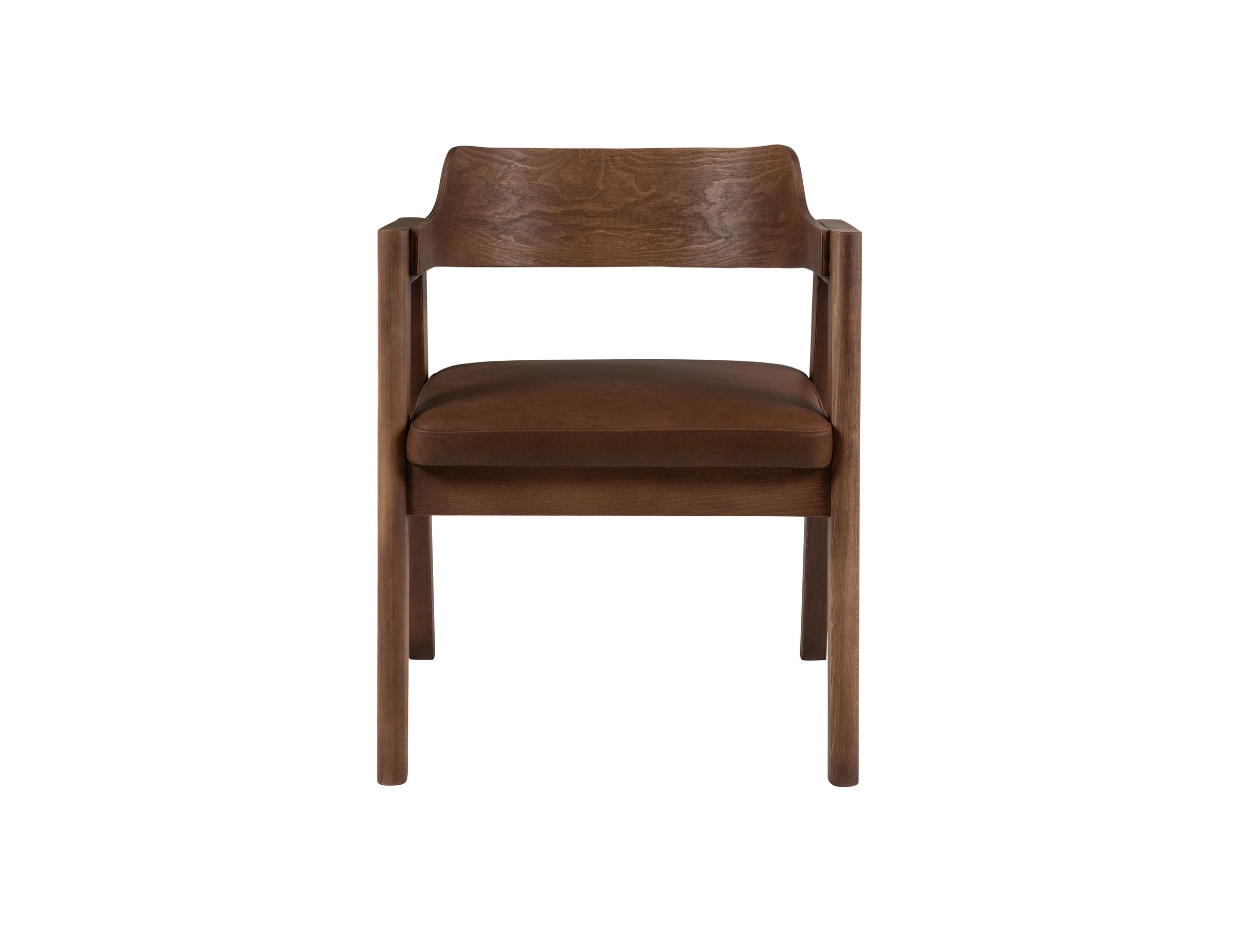 Francis Dining Chair in Matt Beech & Leather