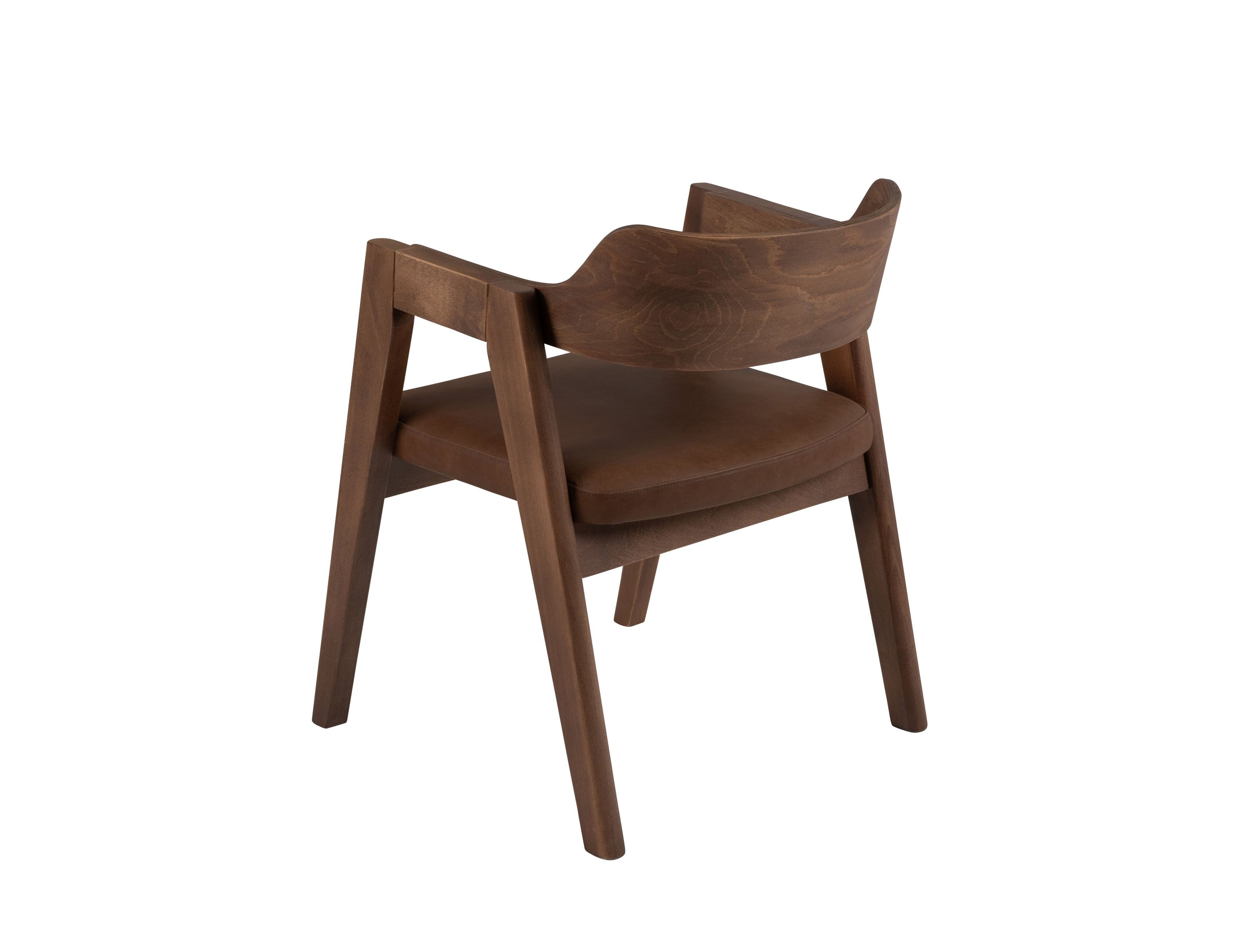 Francis Dining Chair in Matt Beech & Leather