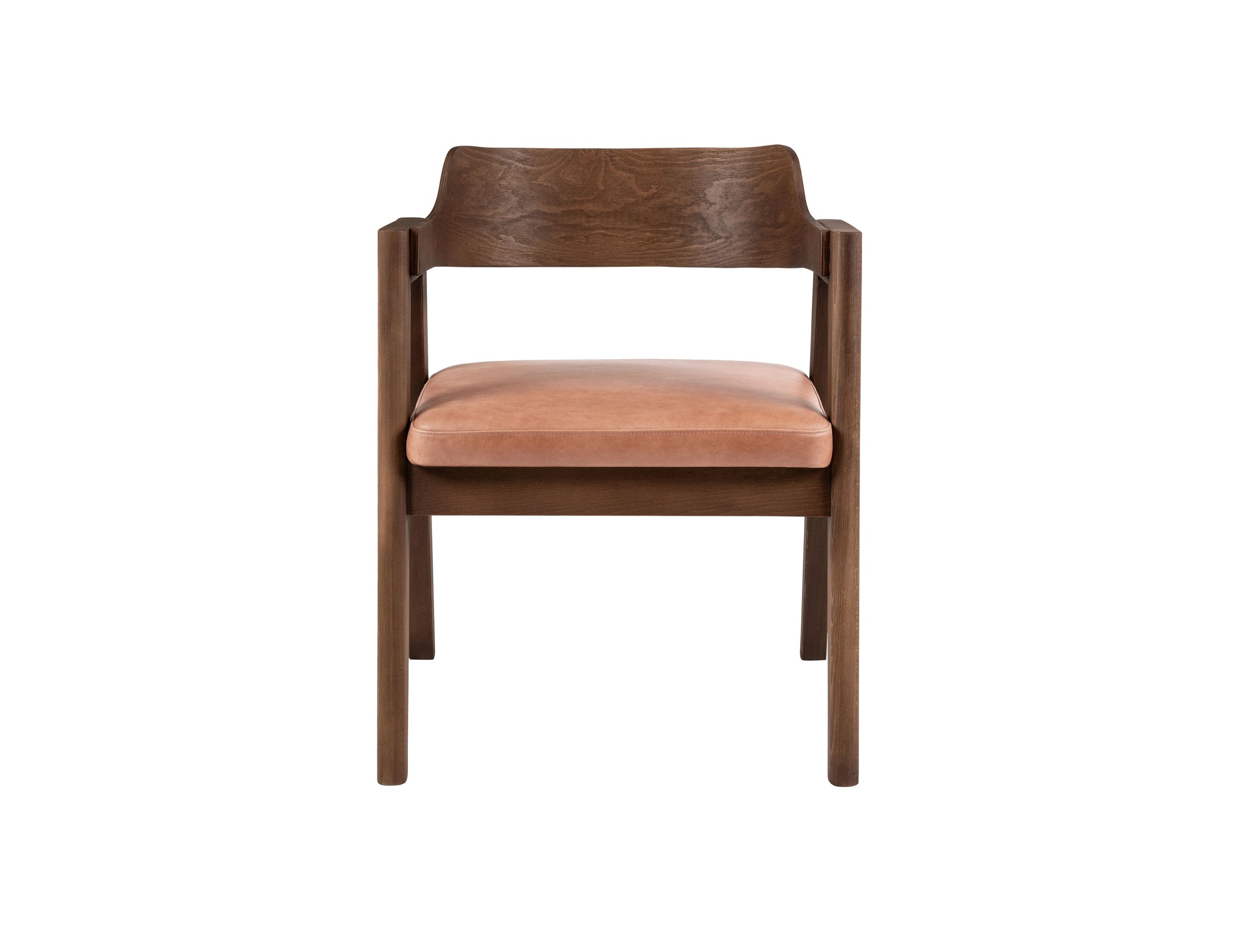 Francis Dining Chair in Matt Beech & Leather