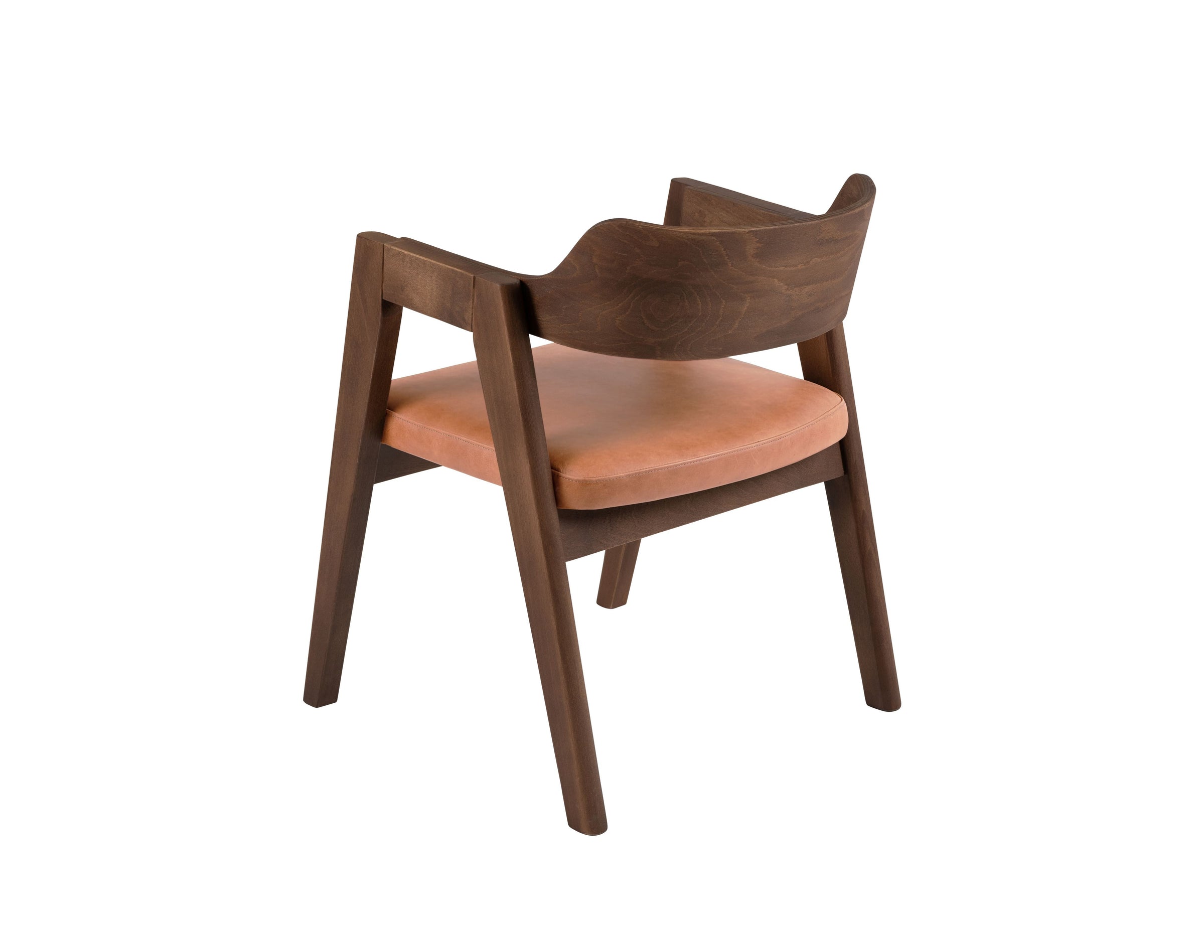 Francis Dining Chair in Matt Beech & Leather